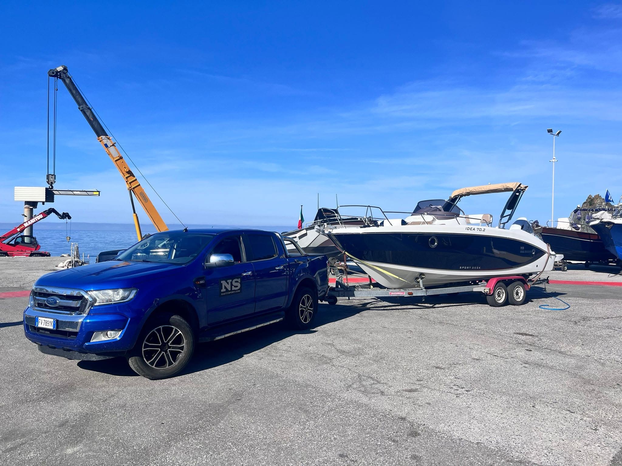 Imbarcazione Idea Marine trasportata da Nautysport